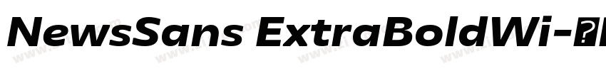 NewsSans ExtraBoldWi字体转换